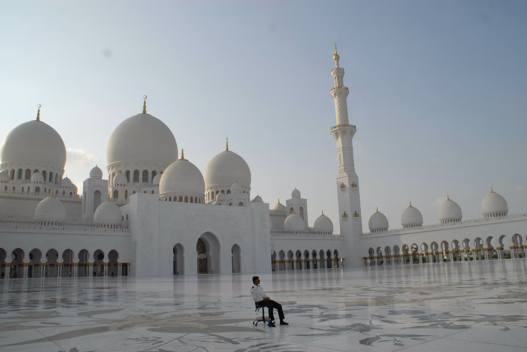 La mosquée Cheikh Zayed, Abu Dhabi, Émirats arabes unis (Hasamélis)