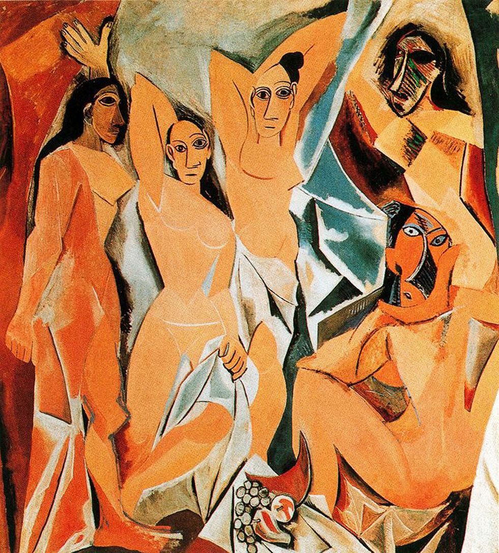 Pablo Picasso, les Demoiselles d’Avignon (Hasamélis)
