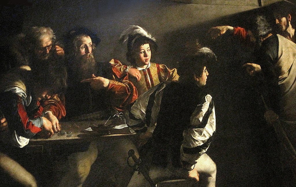La Vocation de saint Matthieu, Caravage, Rome, Italie (Jean-Pol Grandmont / Wikimédia)