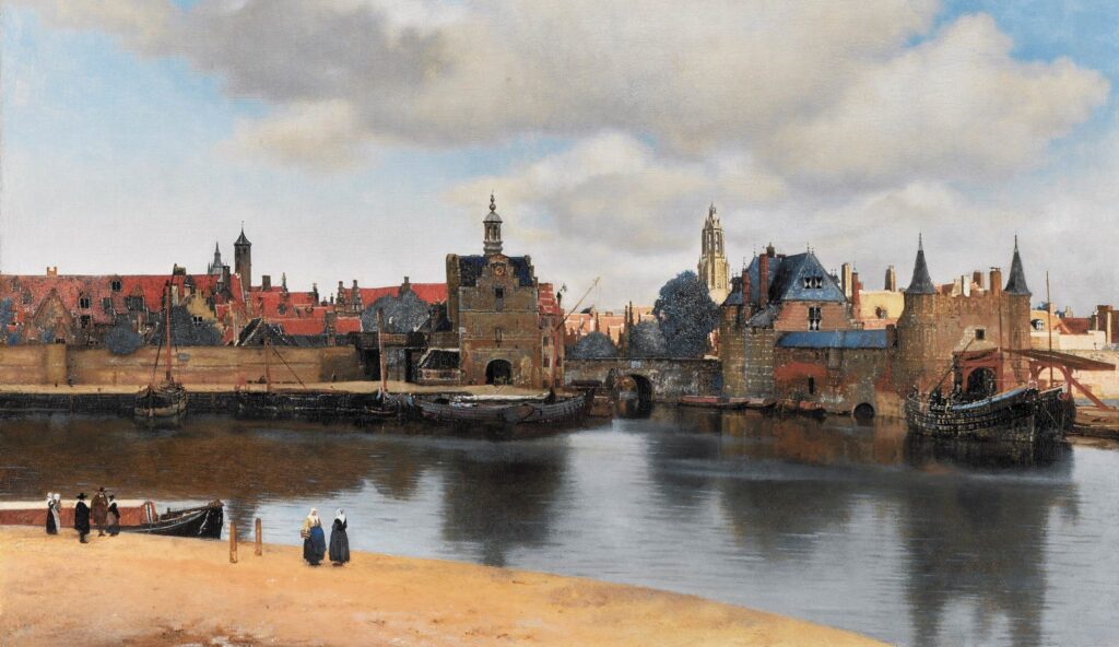 Voyage culturel Hasamélis - Johannes Vermeer, Vue de Delft, 1661, Pays-Bas